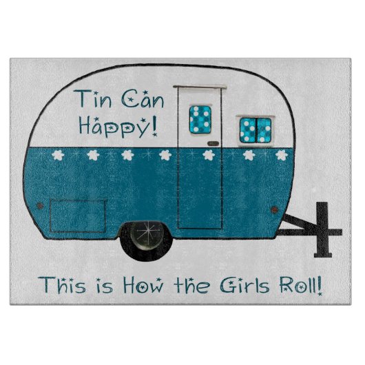 Campeur vintage de la PLANCHE À DÉCOUPER | (Devant)