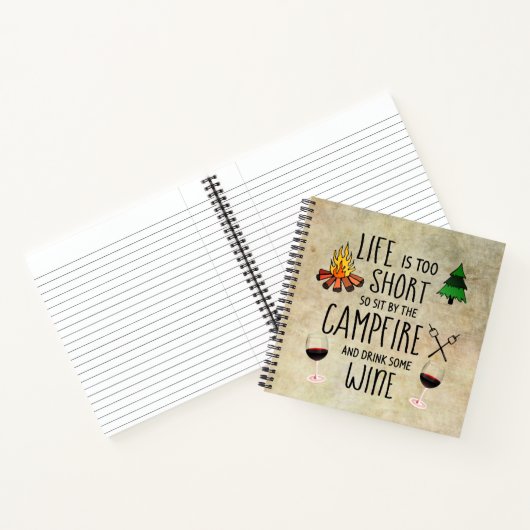 Campfire and Wine Camping Journal (Intérieur)