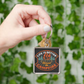 Campfire Badge Word Art Large Sleutelhanger (Hand)