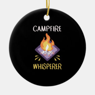 Campfire Camping Gifts Keramisch Ornament