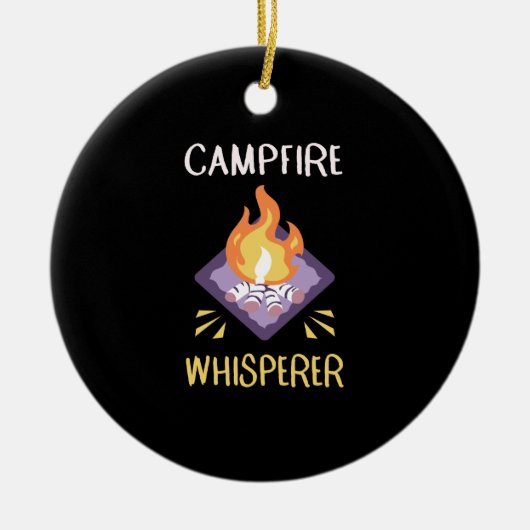 Campfire Camping Gifts Keramisch Ornament (Voorkant)