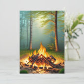 Campfire en Forest Kaart (Staand voorkant)