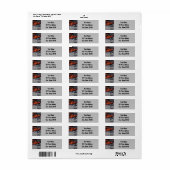 Campfire Flames Return Address Labels (Full Sheet)