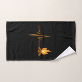 Campfire Heartbeat Camping (Serviette à main)