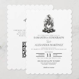 Campfire Love Wedding Kaart