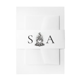 Campfire Love Wedding Uitnodigingen Wikkel