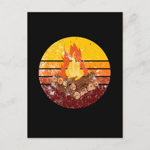 Campfire Retro  Briefkaart