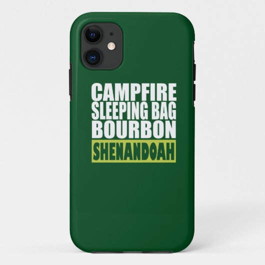 Campfire Sleeping Bag Bourbon Shenandoah Case-Mate iPhone Case (Achterkant)
