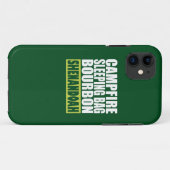 Campfire Sleeping Bag Bourbon Shenandoah Case-Mate iPhone Case (Achterkant (horizontaal))