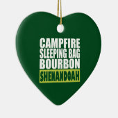 Campfire Sleeping Bag Bourbon Shenandoah Keramisch Ornament (Rechts)