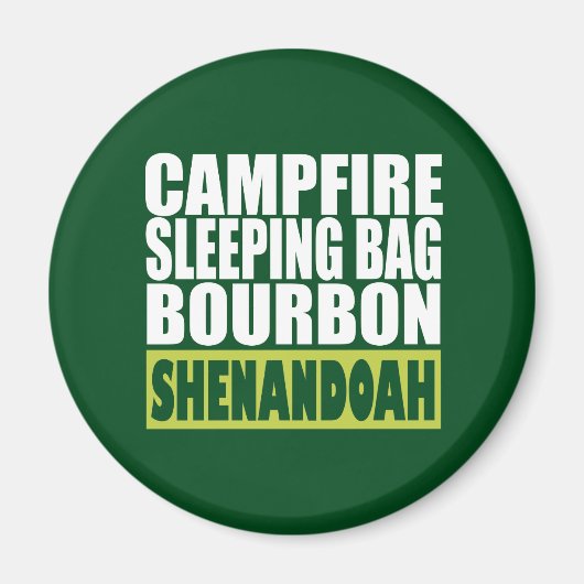 Campfire Sleeping Bag Bourbon Shenandoah Magneet (Voorkant)
