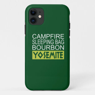 Campfire Sleeping Bag Bourbon Yosemite iPhone 11 Hoesje