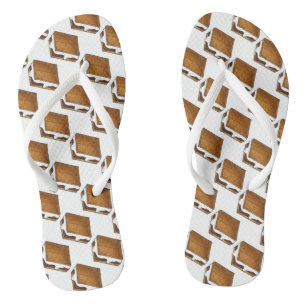 Campfire Smores Marshmallow Camp Smore Teenslipper Teenslippers