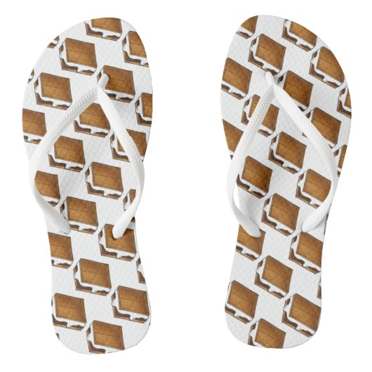 Campfire Smores Marshmallow Camp Smore Teenslipper Teenslippers (Voetbed)