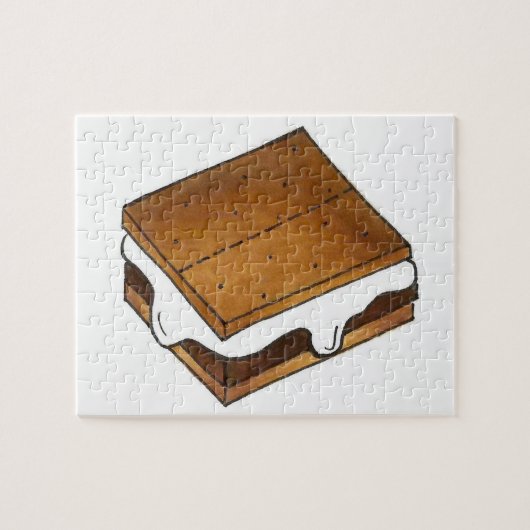 Campfire Smorlow Camp Marshmallow Smore Puzzle (Horizontal)