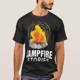 Campfire Stories Fun Campground Firewallverhaal T-shirt