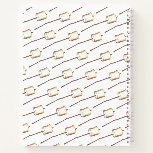 Campfire Toasted Marshmallow Fire Notitieboek (Achterkant)