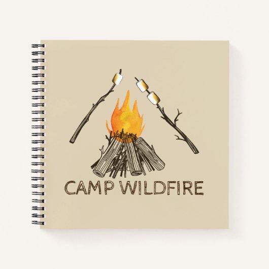 Campfire Travel Journal ou Camp Cabine Livre d'or (Devant)