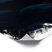 Campfire under a starry night sky in the serene  poster (Hoek)