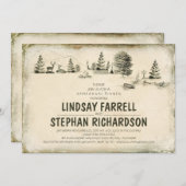 Campground Illustration Camping repetitiediner Kaart (Voorkant / Achterkant)