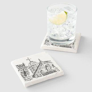 Campground Motief van Babbie - Martha's Vineyard Stenen Onderzetter