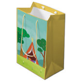 Camping à thème Anniversaire Goodie / Sacs cadeaux (Devant Angle)