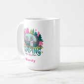 Camping Adventure Gift Mug with Name (Devant gauche)