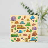 Camping adventure kaart (Staand voorkant)