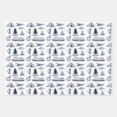 Camping Adventure Papier à enveloppement bleu main (Devant)