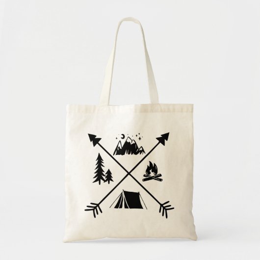 Camping Adventure Tote Bag (Voorkant)