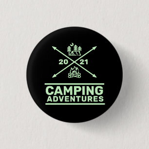 Camping Adventures 2021 Minimale rusttijd Ronde Button 3,2 Cm
