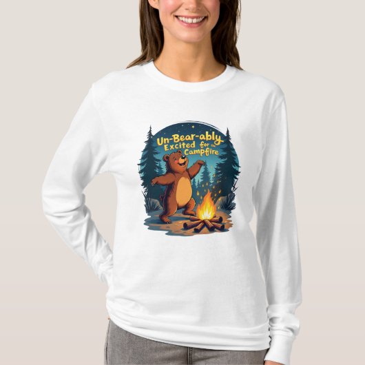 Camping Animal Funny T-shirt (Voorkant)