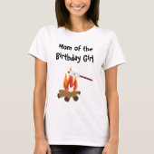 Camping Anniversaire Maman T-Shirt (Devant)