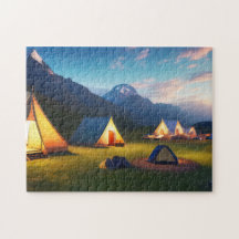 Camping Art Mountainous 2 fotopuzzels Inte