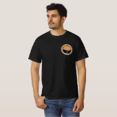 Camping at Sunset Pebble Round Design T-Shirt (Voorkant volledig)