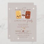 Camping Avontuur | Rustiek Baby shower Kaart (Voorkant / Achterkant)