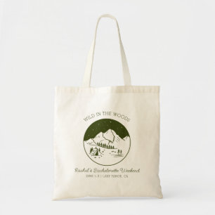 Camping Bachelorette Gepersonaliseerde Canvas tas