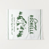 Camping Bachelorette Party Achtergrond Tapestry Wandkleed (Voorkant (horizontaal))