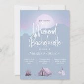 Camping Bachelorette Party Week-end Invitation (Devant)