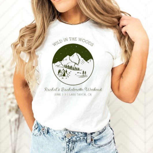 Camping Bachelorette T-shirt personnalisé