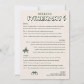 Camping Bachelorette Weekend Route Kaart (Achterkant)