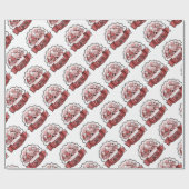 Camping Badge Cadeaupapier (Vlak)