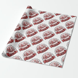 Camping Badge Cadeaupapier