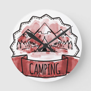 Camping Badge Ronde Klok