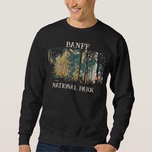 Camping Banff National Park Canada Sweatshirt (Voorkant)