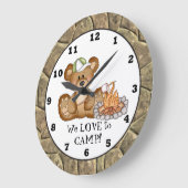Camping Bear Camper Horloge 3 (Angle)