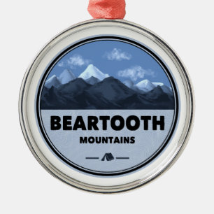 Camping Beartooth Mountains Montana Wyoming Metalen Ornament