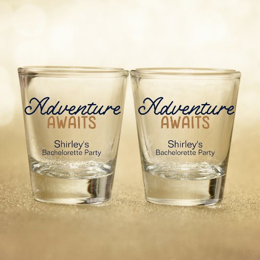 Camping Berg Avontuur Bachelorette Feest Shot Glas