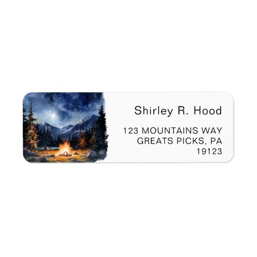 Camping Bergen Bachelorette Weekendje terug Etiket (Voorkant)