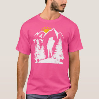 Camping Bergen Outdoor Grappig Backpacken Wandelen T-shirt